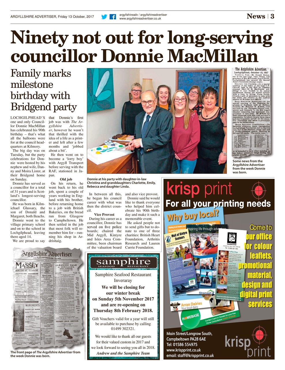 Argyllshire Advertiser Preview Pages