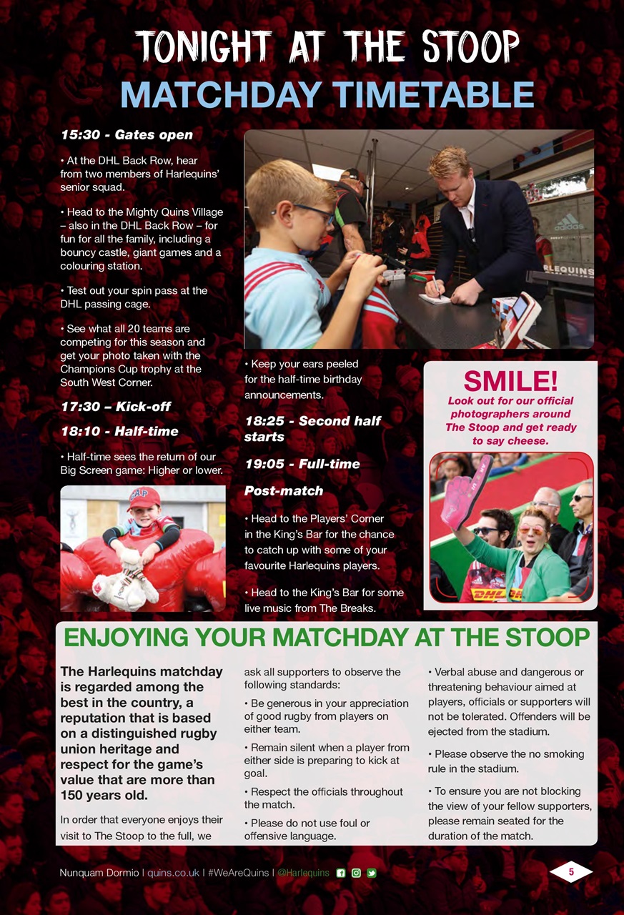 Harlequins Preview Pages