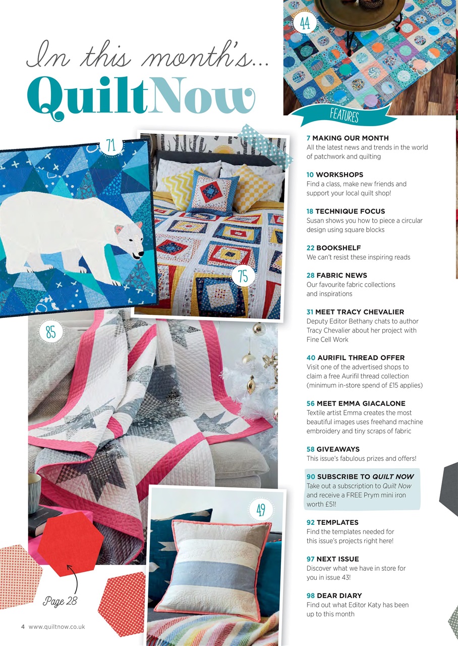 Quilt Now Preview Pages
