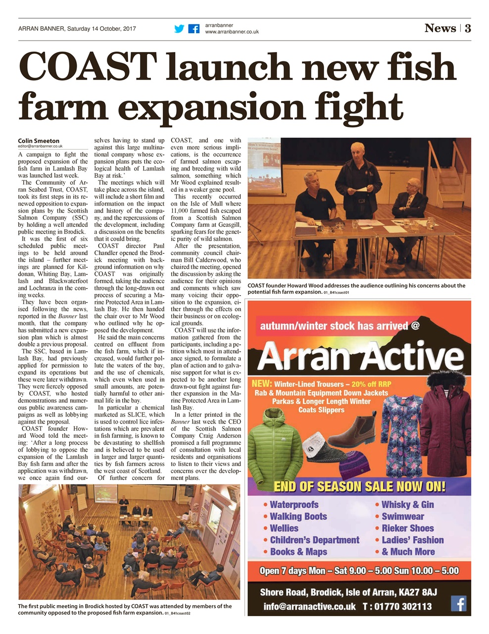 Arran Banner Preview Pages