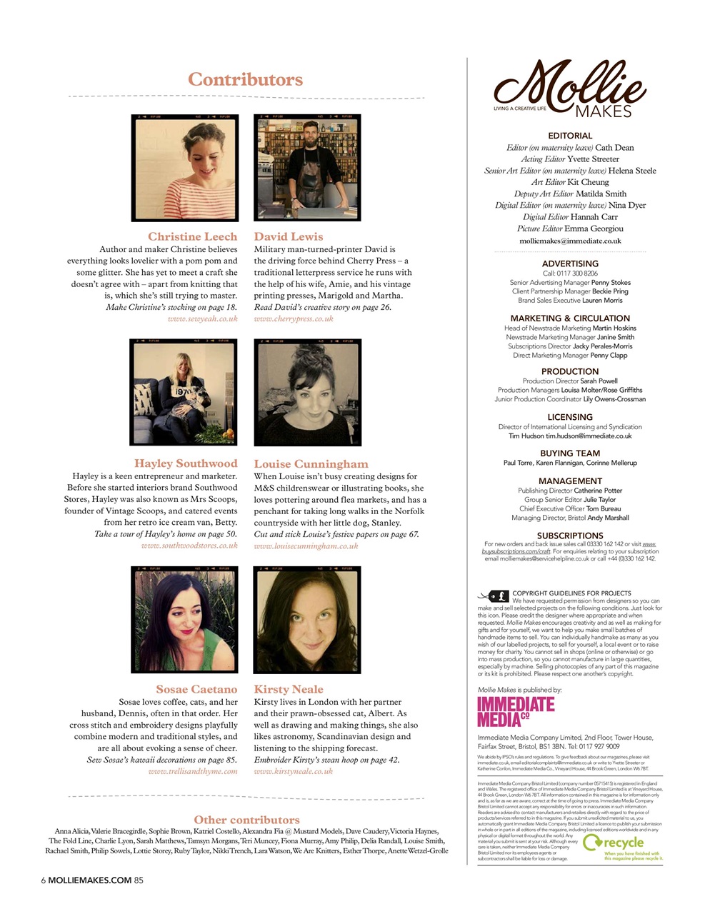 Mollie magazine Preview Pages