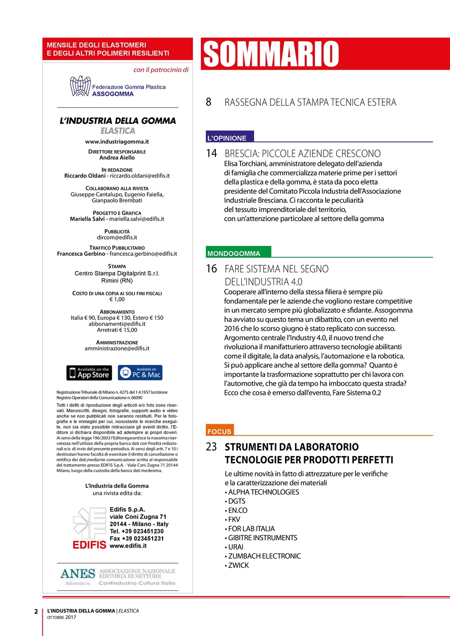 L’industria della Gomma Preview Pages