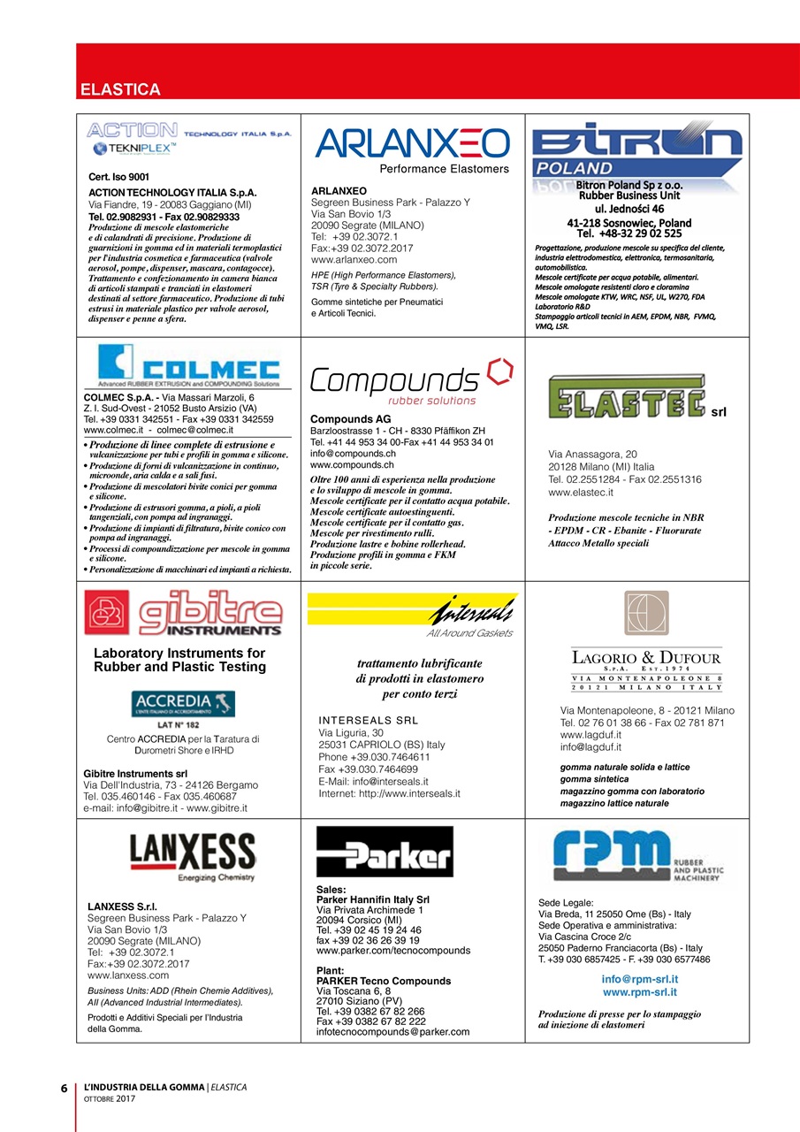 L’industria della Gomma Preview Pages