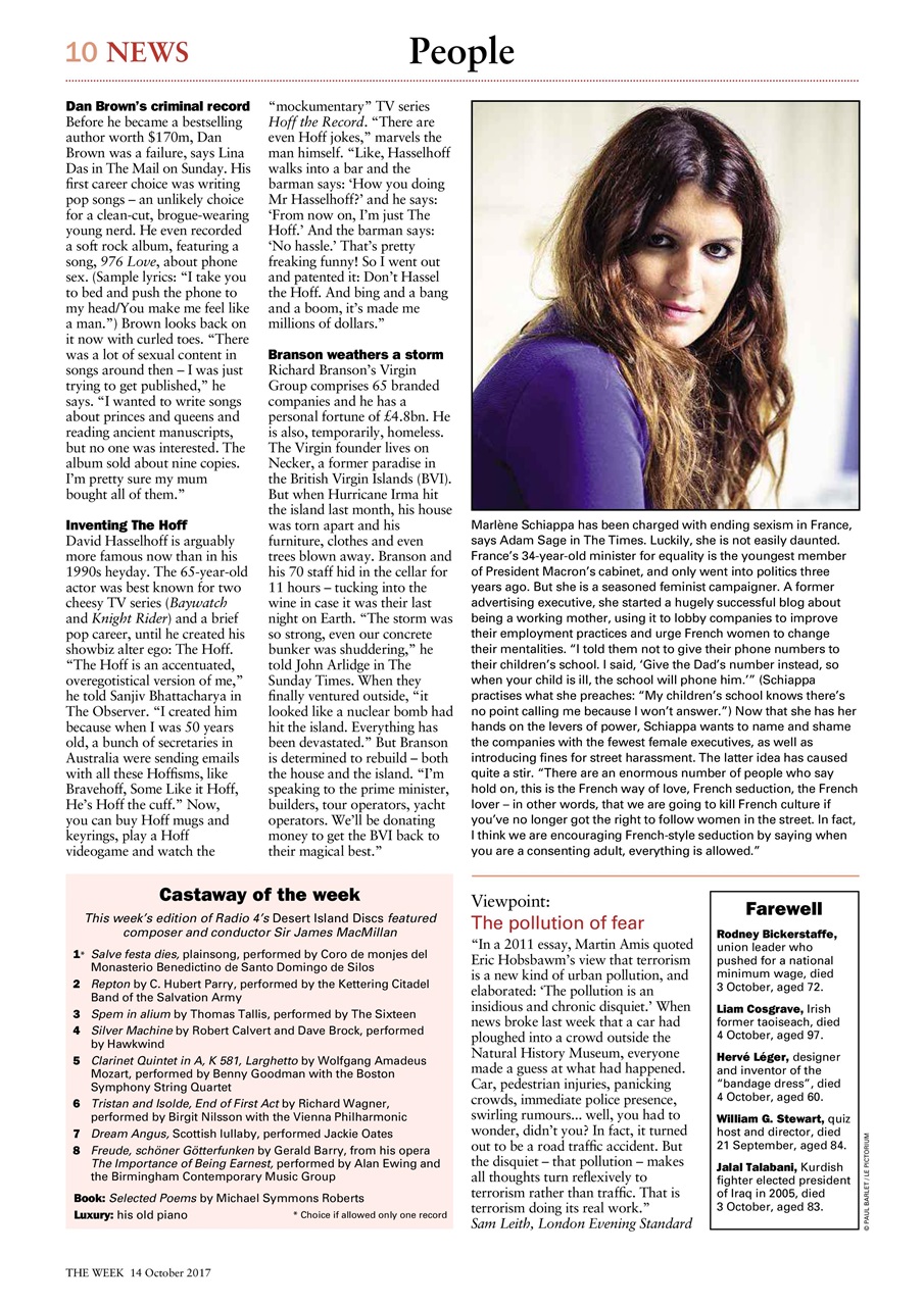 The Week Preview Pages