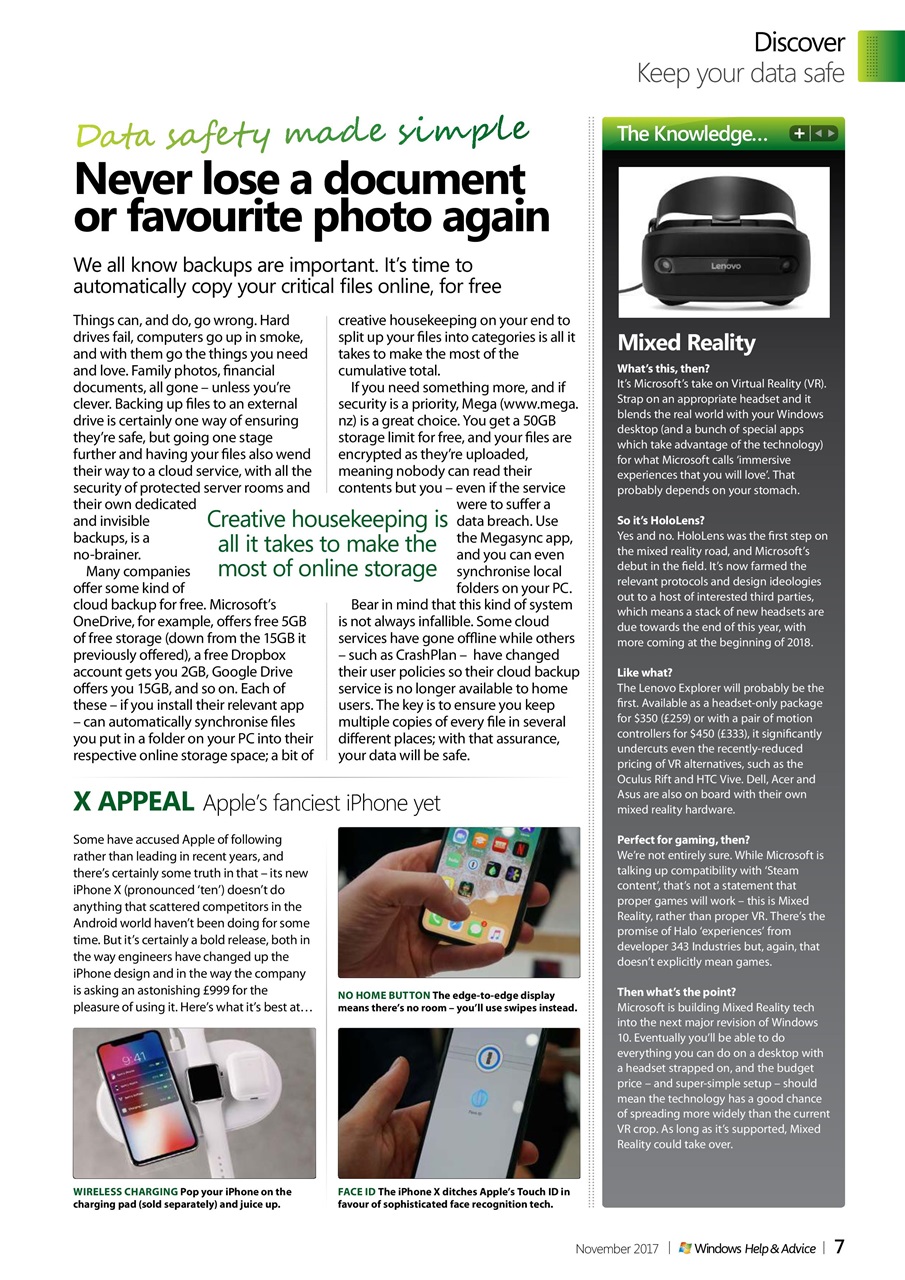 Windows Help & Advice Preview Pages