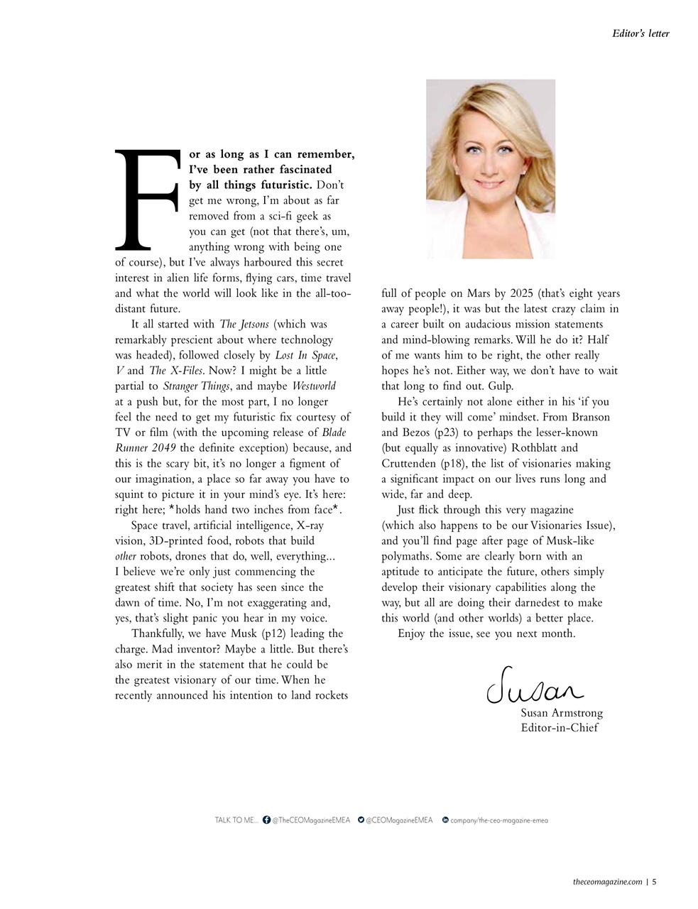 The CEO Magazine EMEA Preview Pages