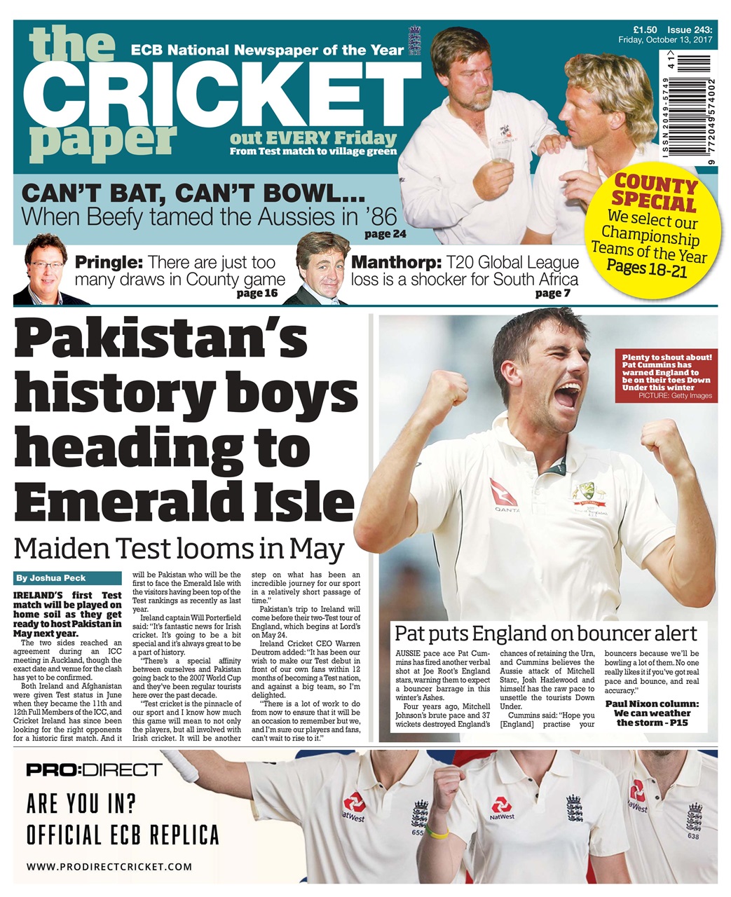 The Cricket Paper Preview Pages
