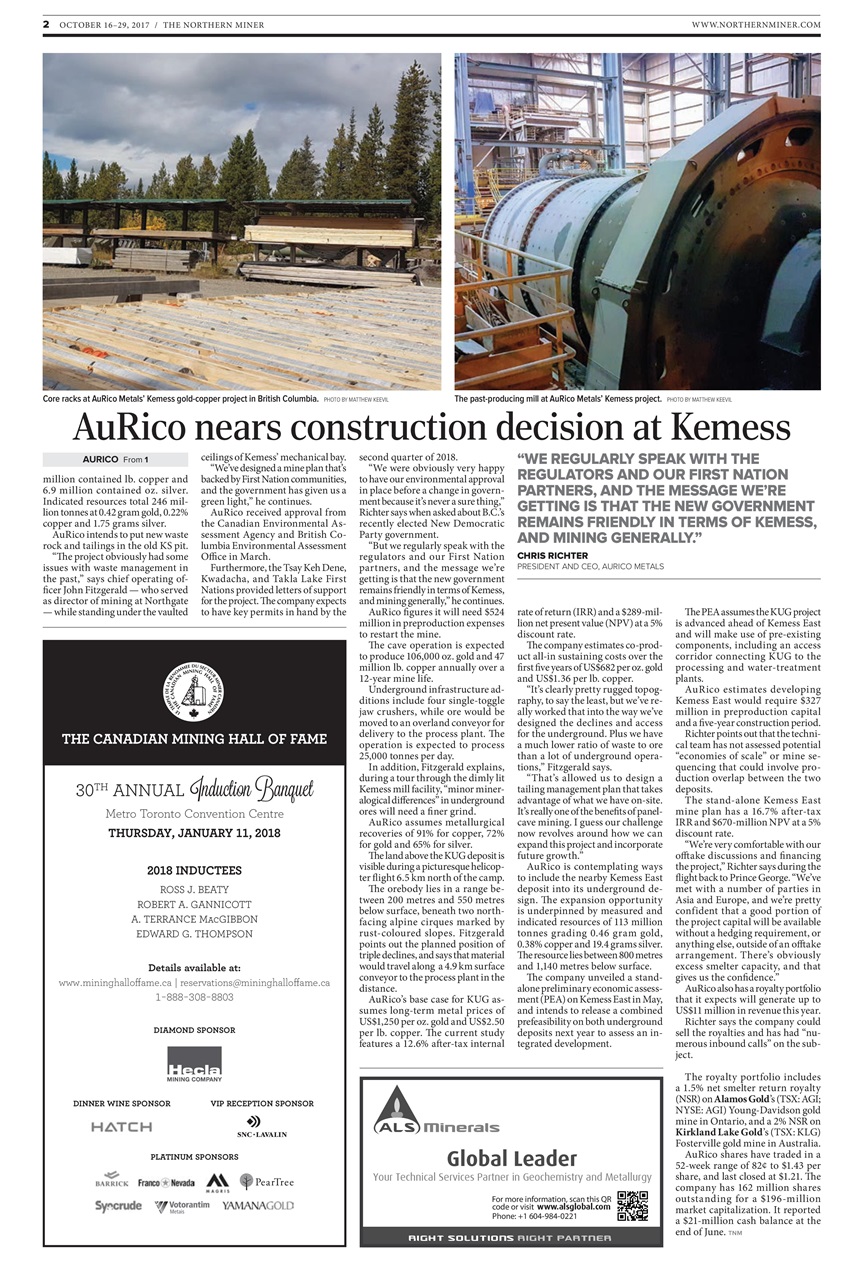 The Northern Miner Preview Pages