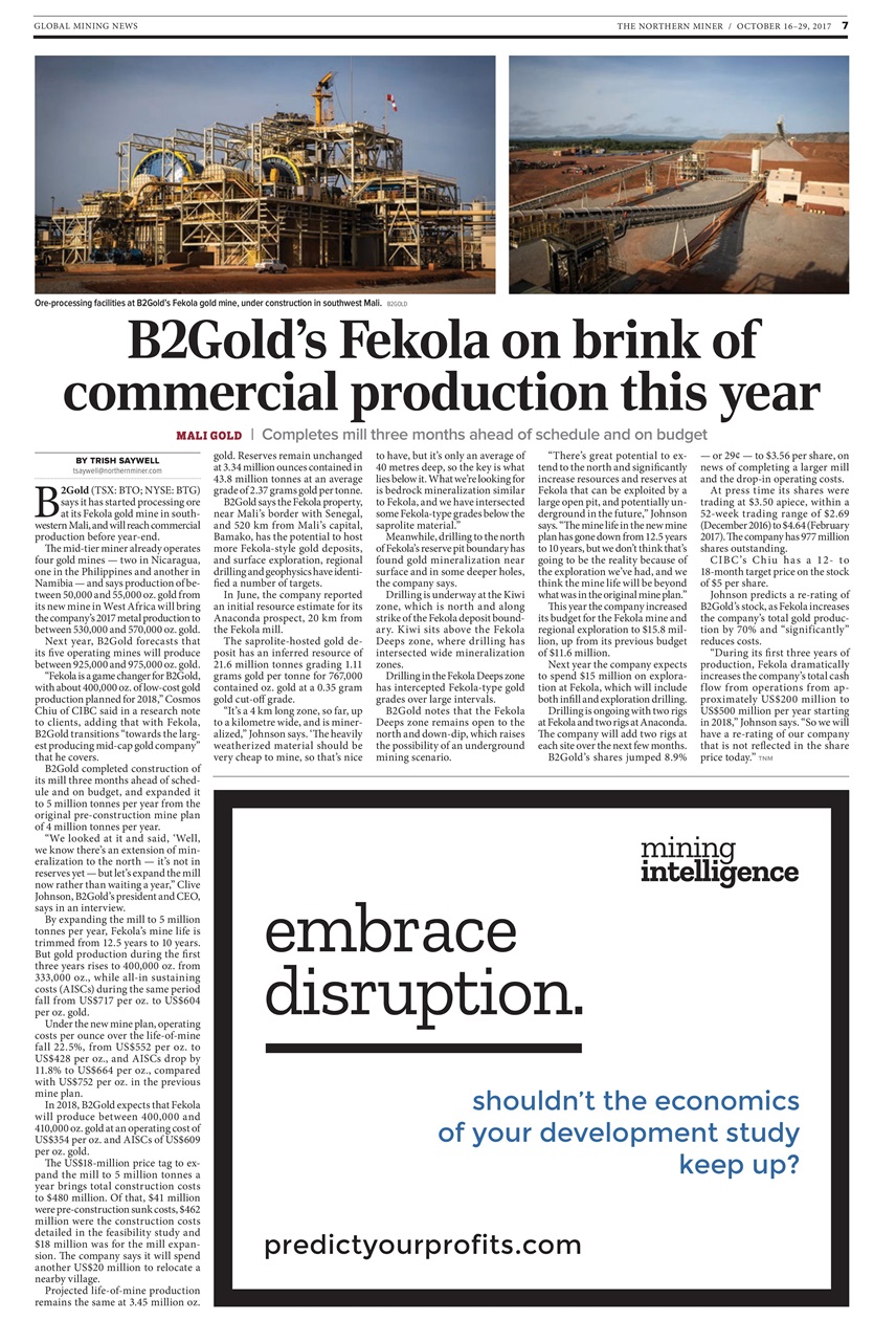 The Northern Miner Preview Pages