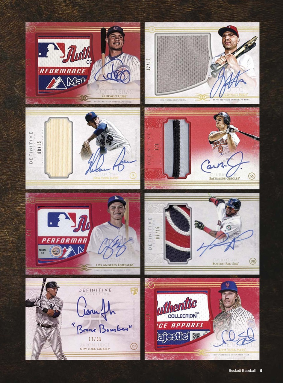Beckett Baseball Magazine Preview Pages