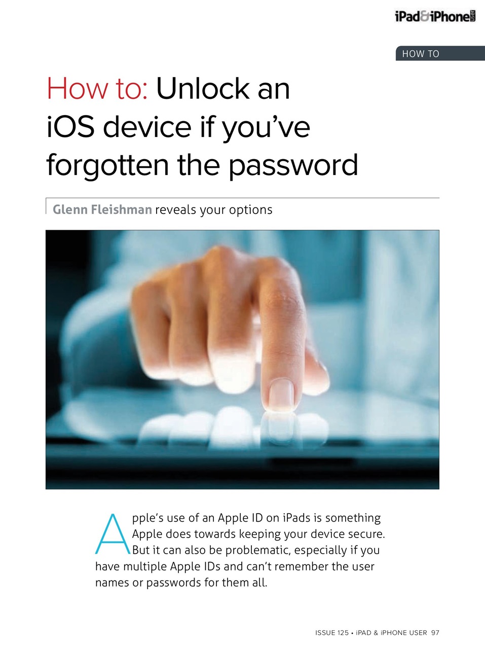 iPad and iPhone User Preview Pages