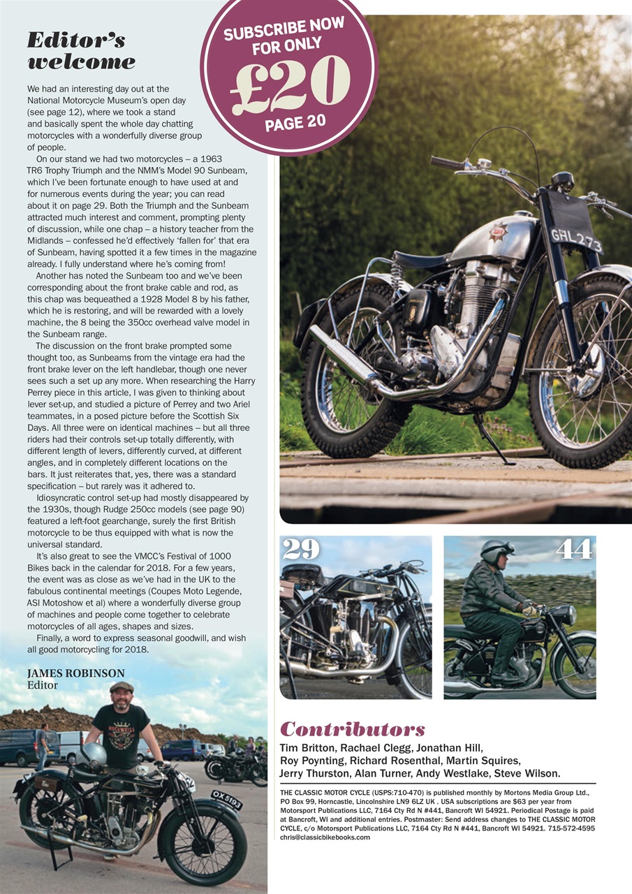 The Classic MotorCycle Preview Pages
