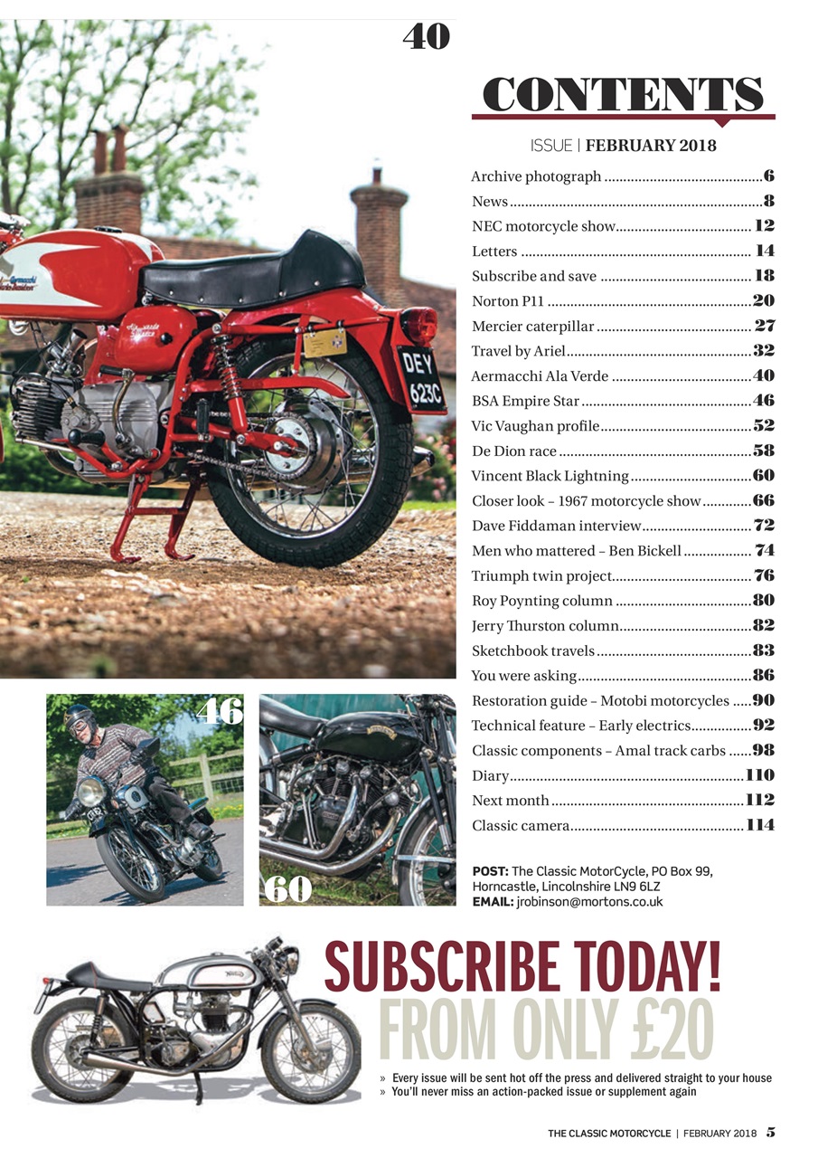 The Classic MotorCycle Preview Pages