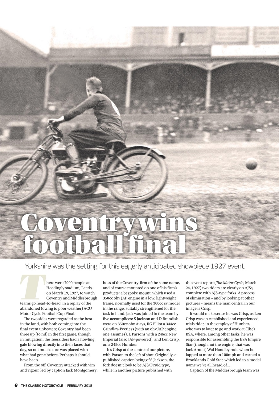The Classic MotorCycle Preview Pages