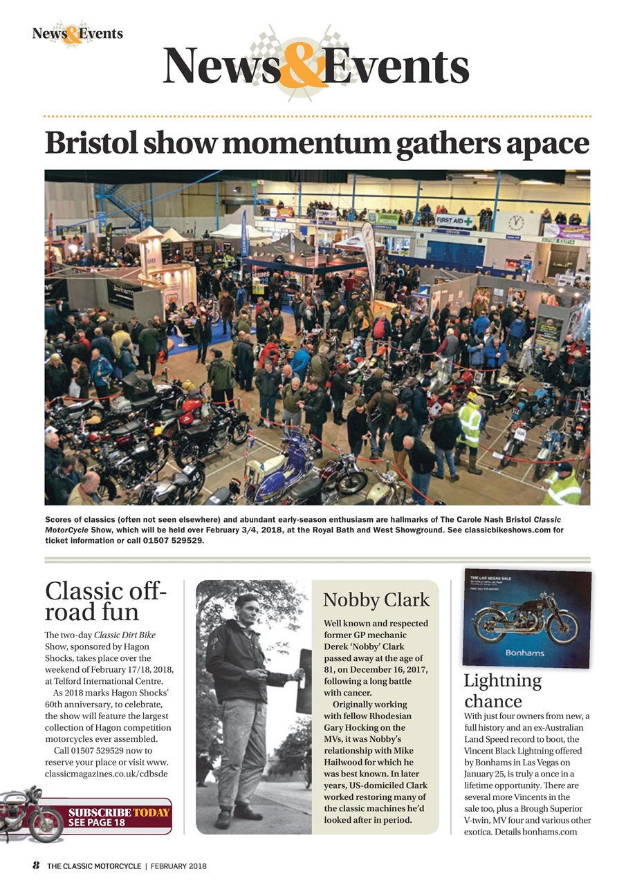 The Classic MotorCycle Preview Pages