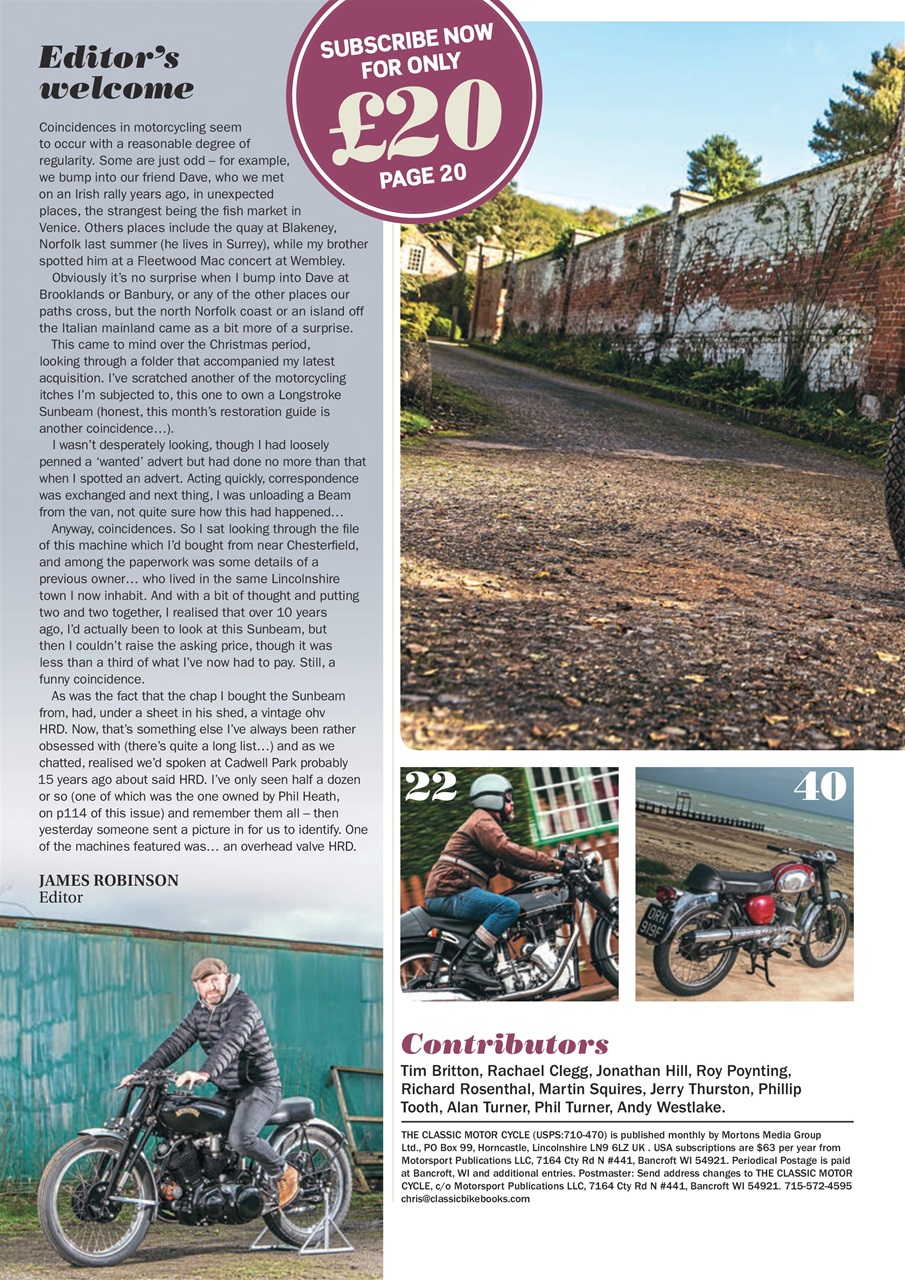 The Classic MotorCycle Preview Pages