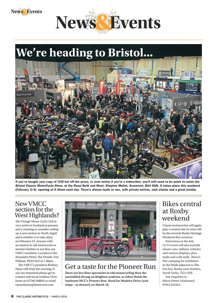 The Classic MotorCycle Preview Pages