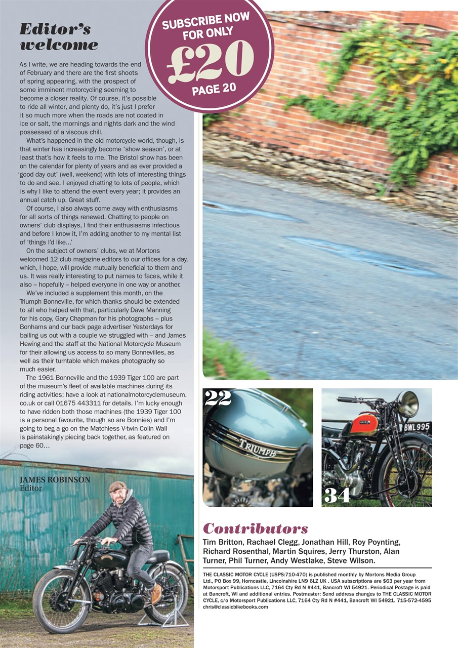 The Classic MotorCycle Preview Pages