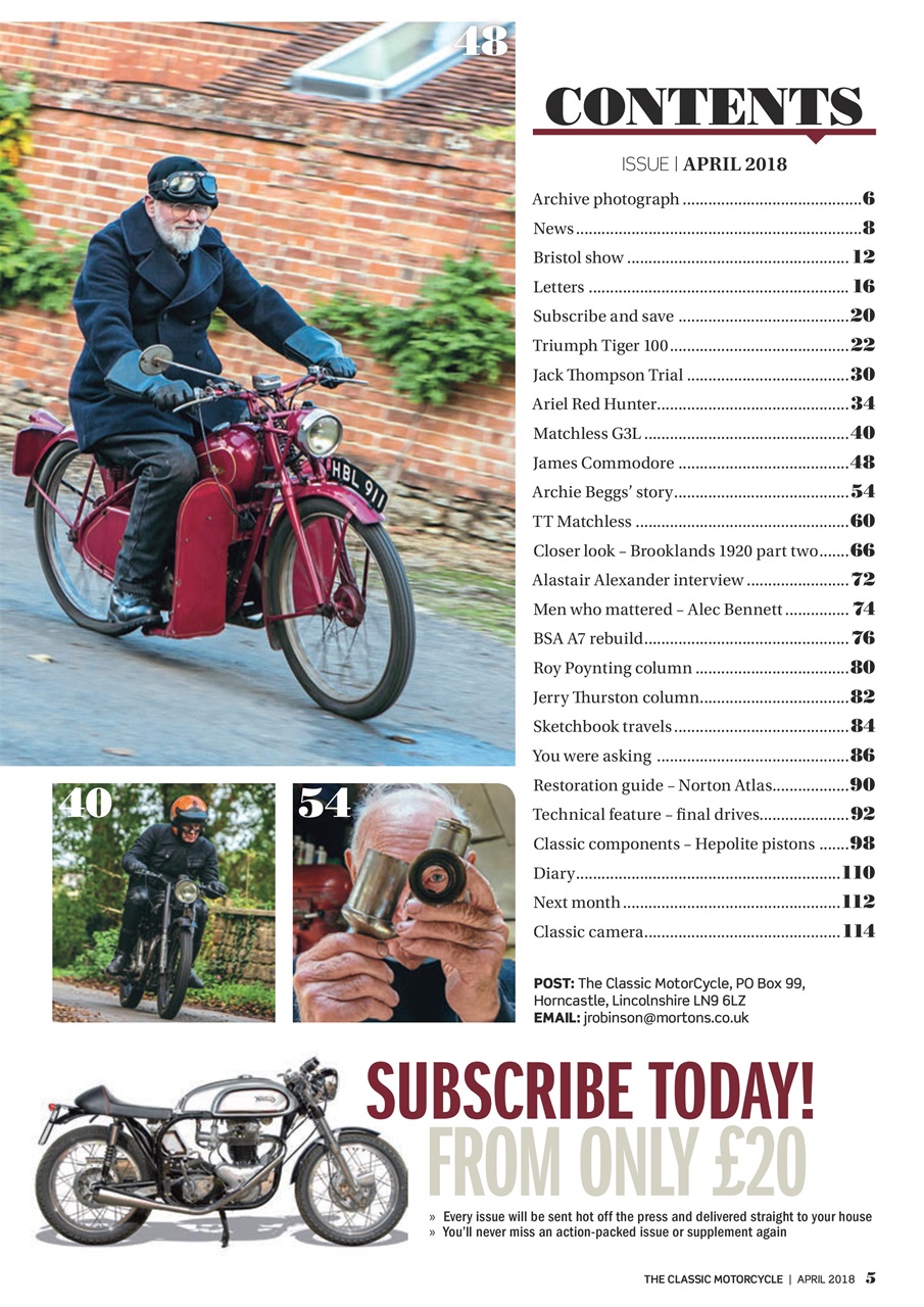 The Classic MotorCycle Preview Pages