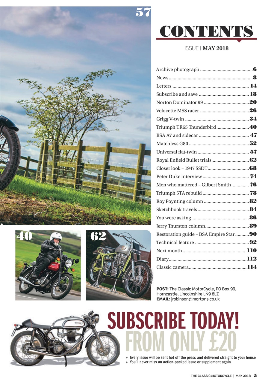 The Classic MotorCycle Preview Pages