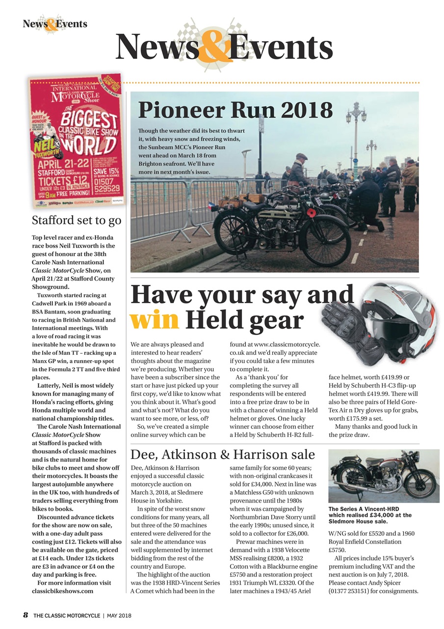 The Classic MotorCycle Preview Pages