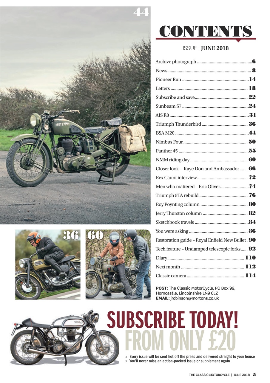 The Classic MotorCycle Preview Pages