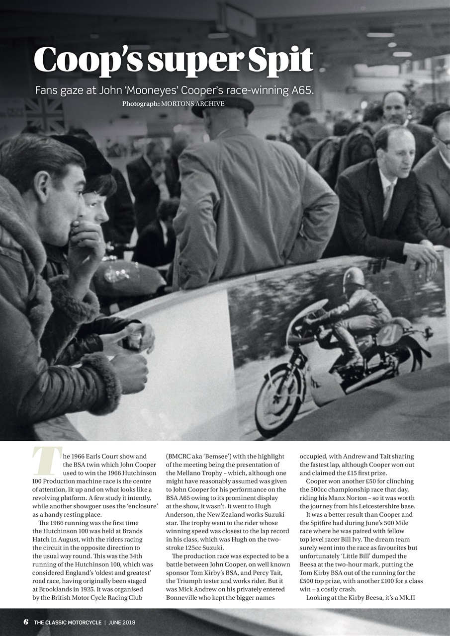The Classic MotorCycle Preview Pages