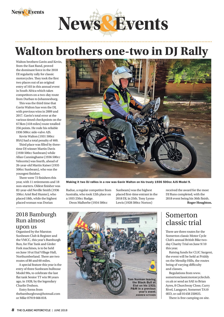 The Classic MotorCycle Preview Pages