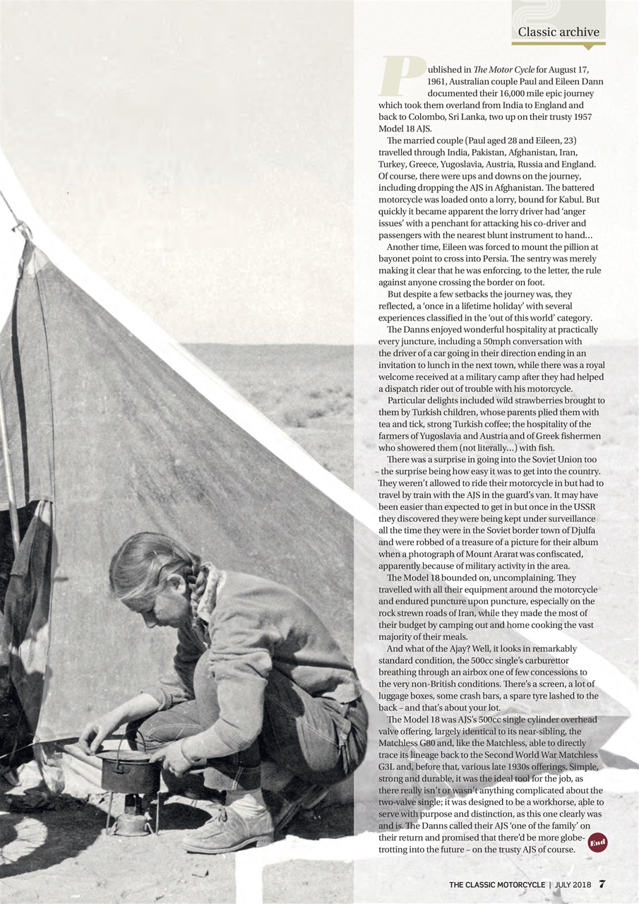 The Classic MotorCycle Preview Pages