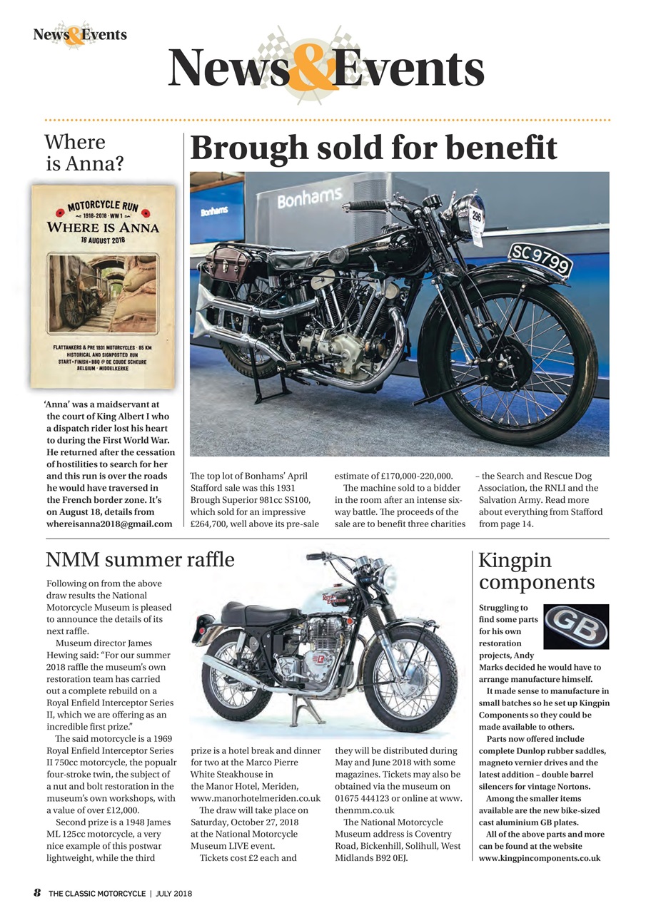 The Classic MotorCycle Preview Pages