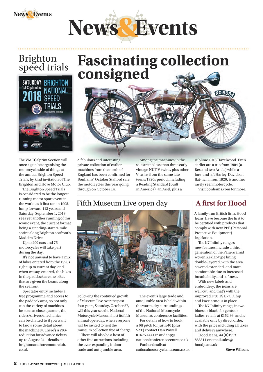The Classic MotorCycle Preview Pages