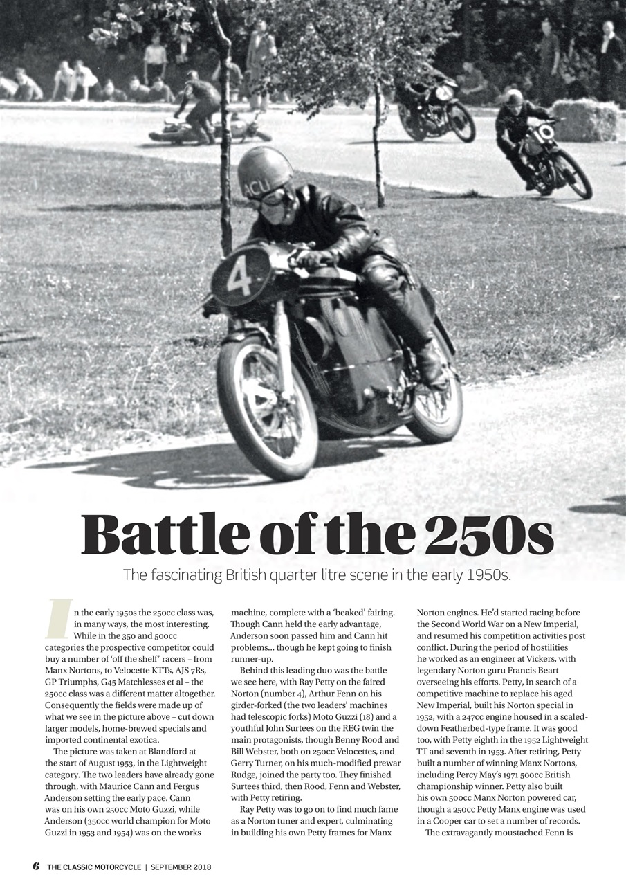 The Classic MotorCycle Preview Pages