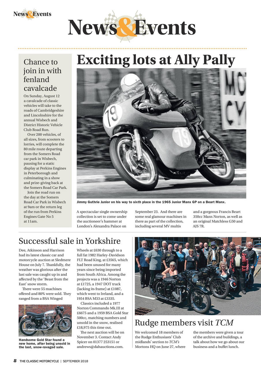 The Classic MotorCycle Preview Pages