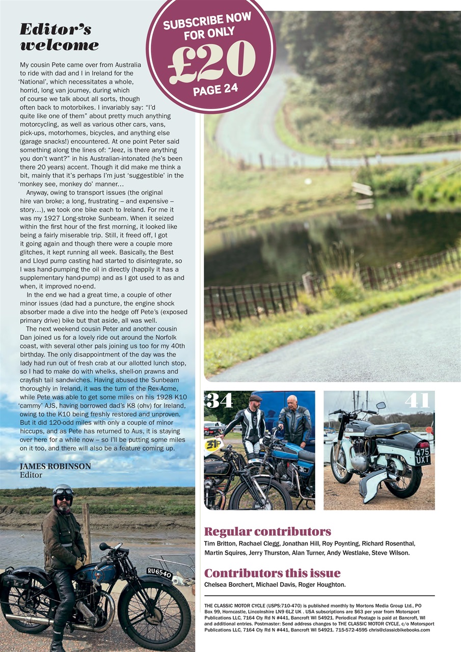 The Classic MotorCycle Preview Pages