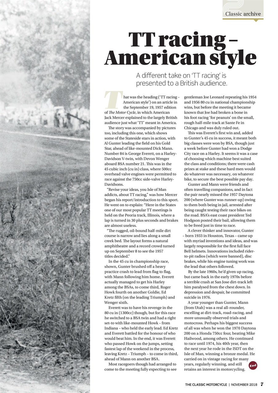 The Classic MotorCycle Preview Pages