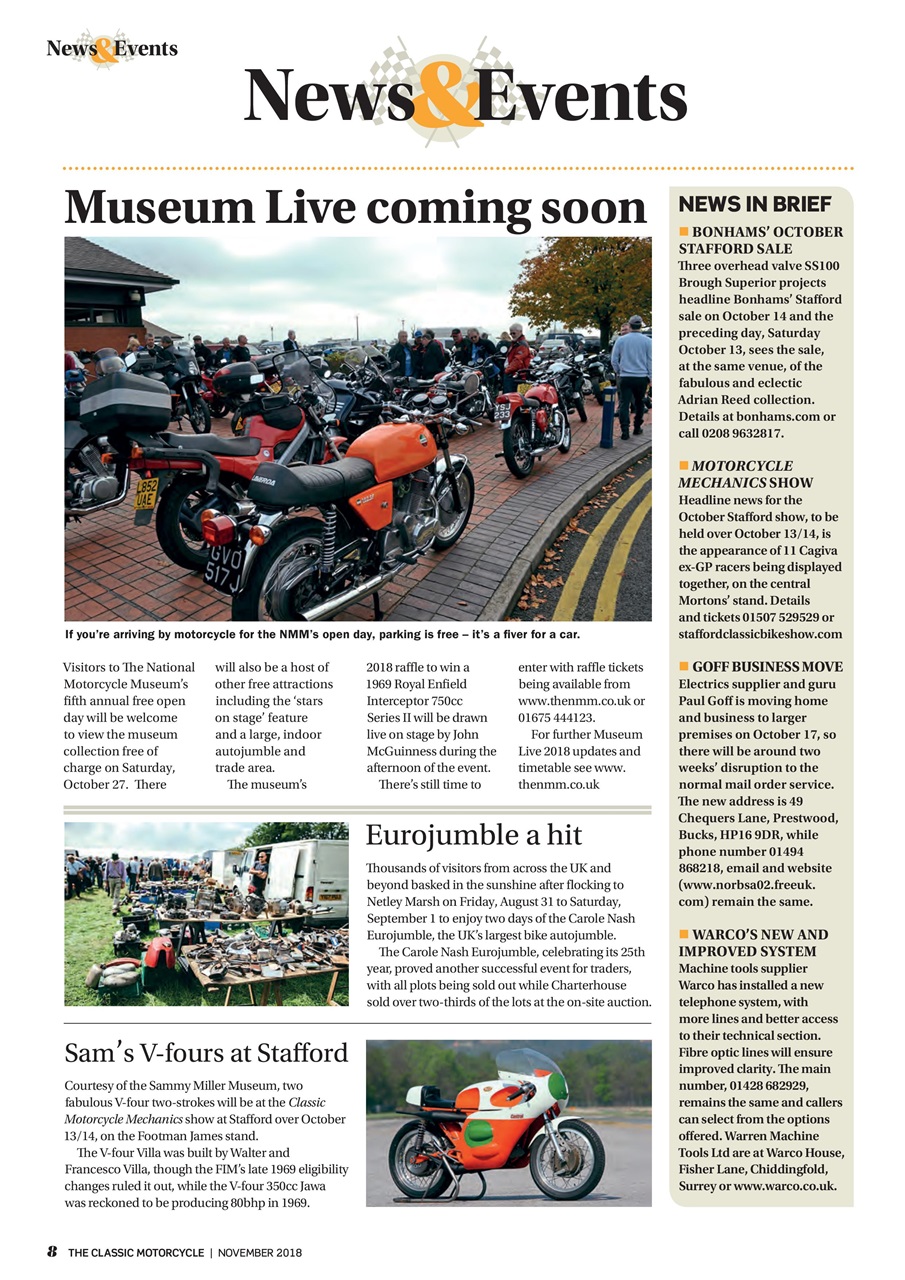 The Classic MotorCycle Preview Pages