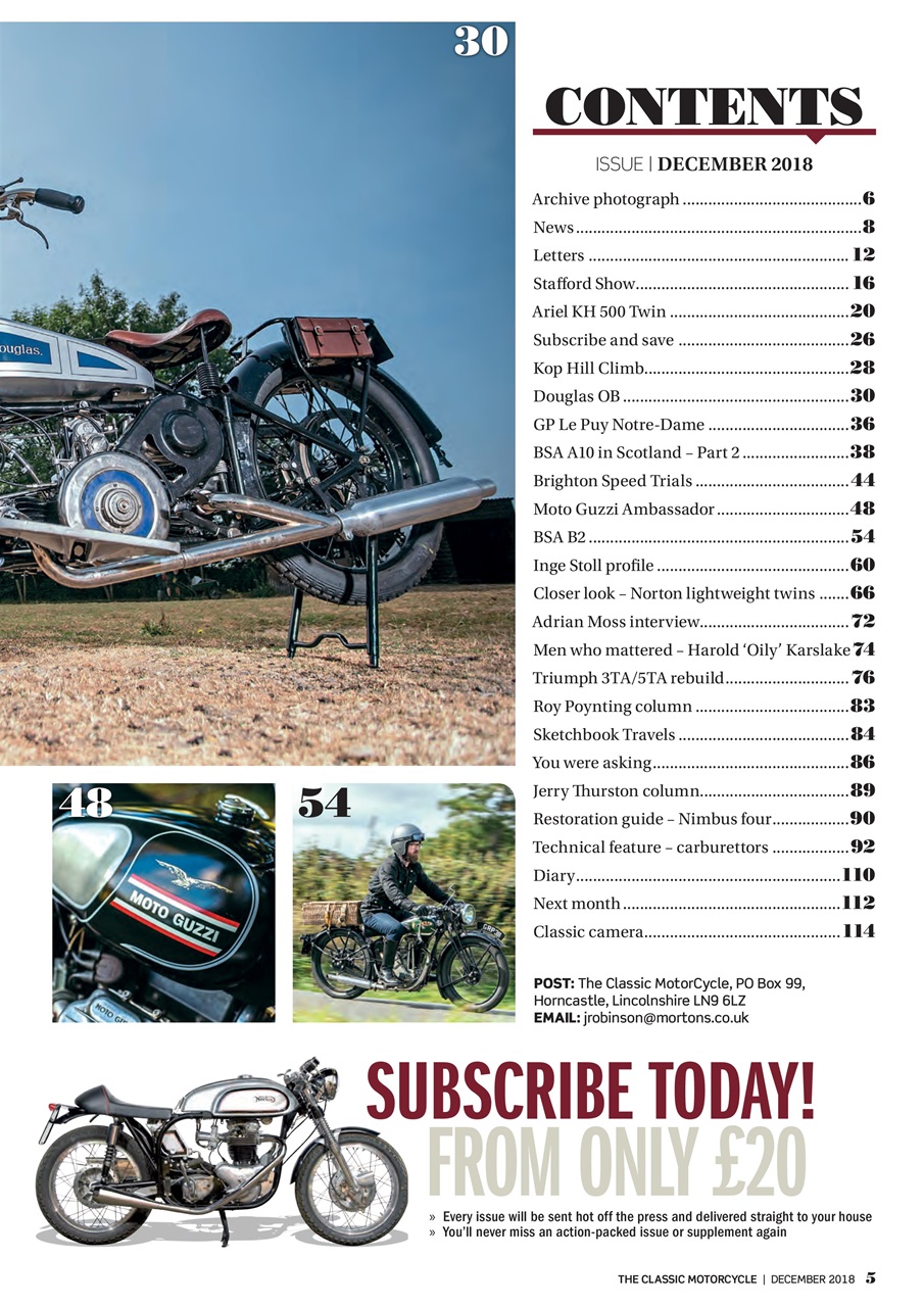 The Classic MotorCycle Preview Pages