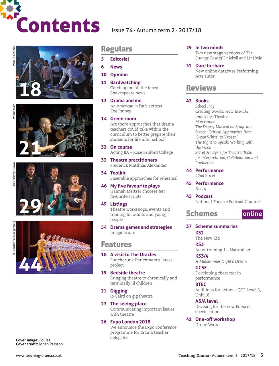 Drama and Theatre Preview Pages