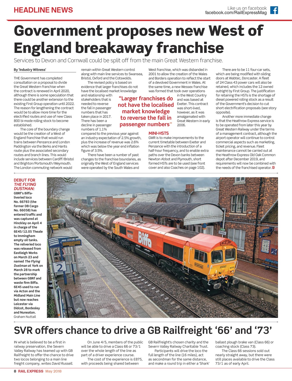 Rail Express Preview Pages