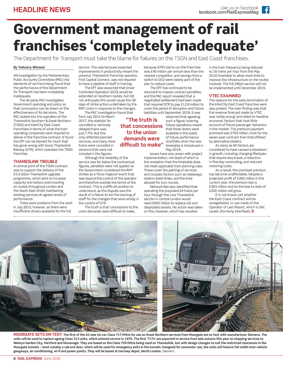 Rail Express Preview Pages