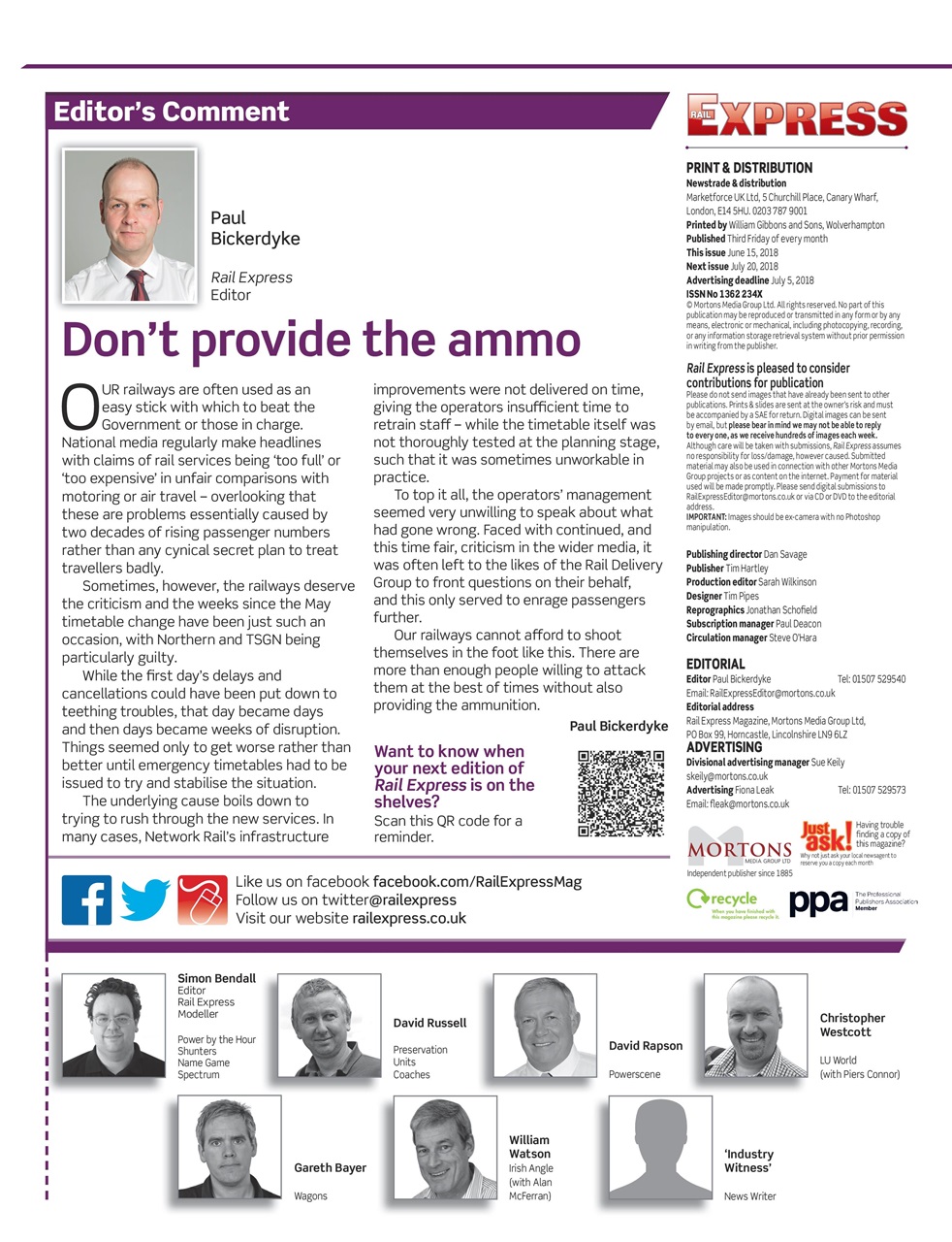 Rail Express Preview Pages