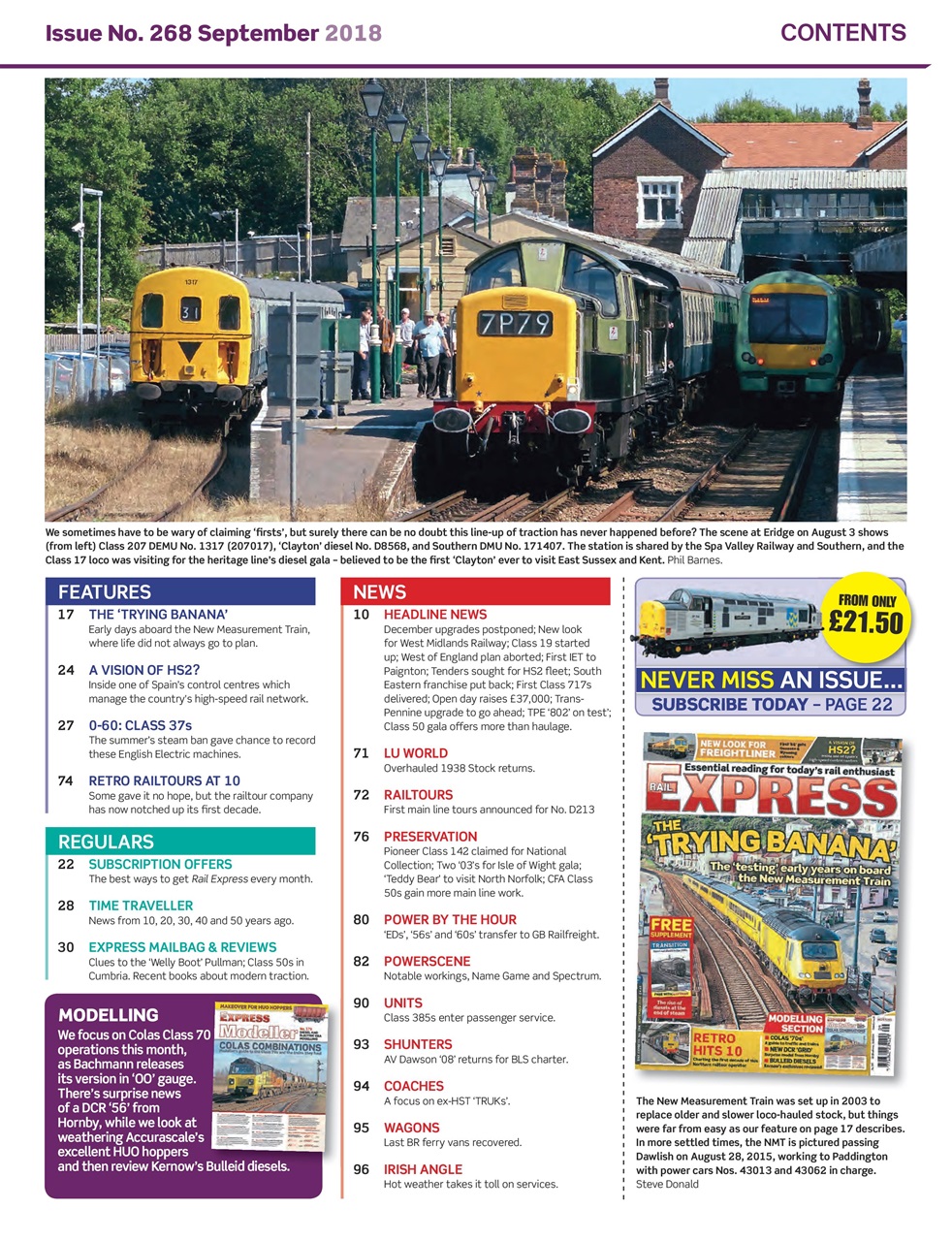 Rail Express Preview Pages