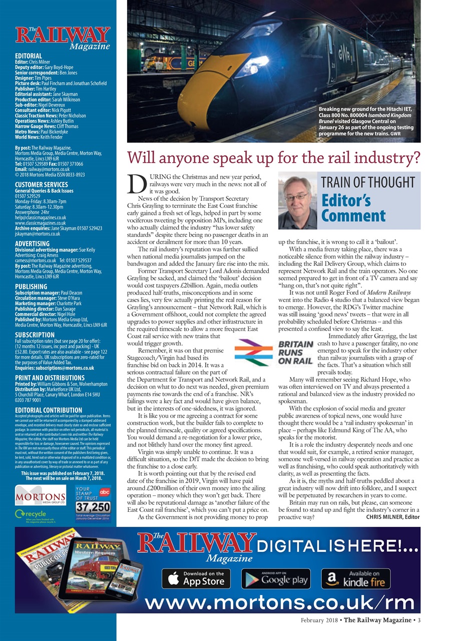 Railway Magazine Preview Pages