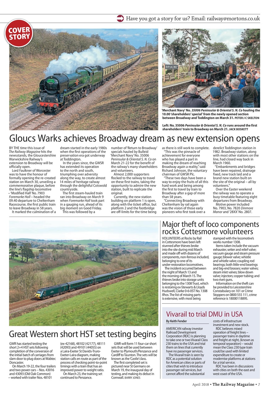 Railway Magazine Preview Pages