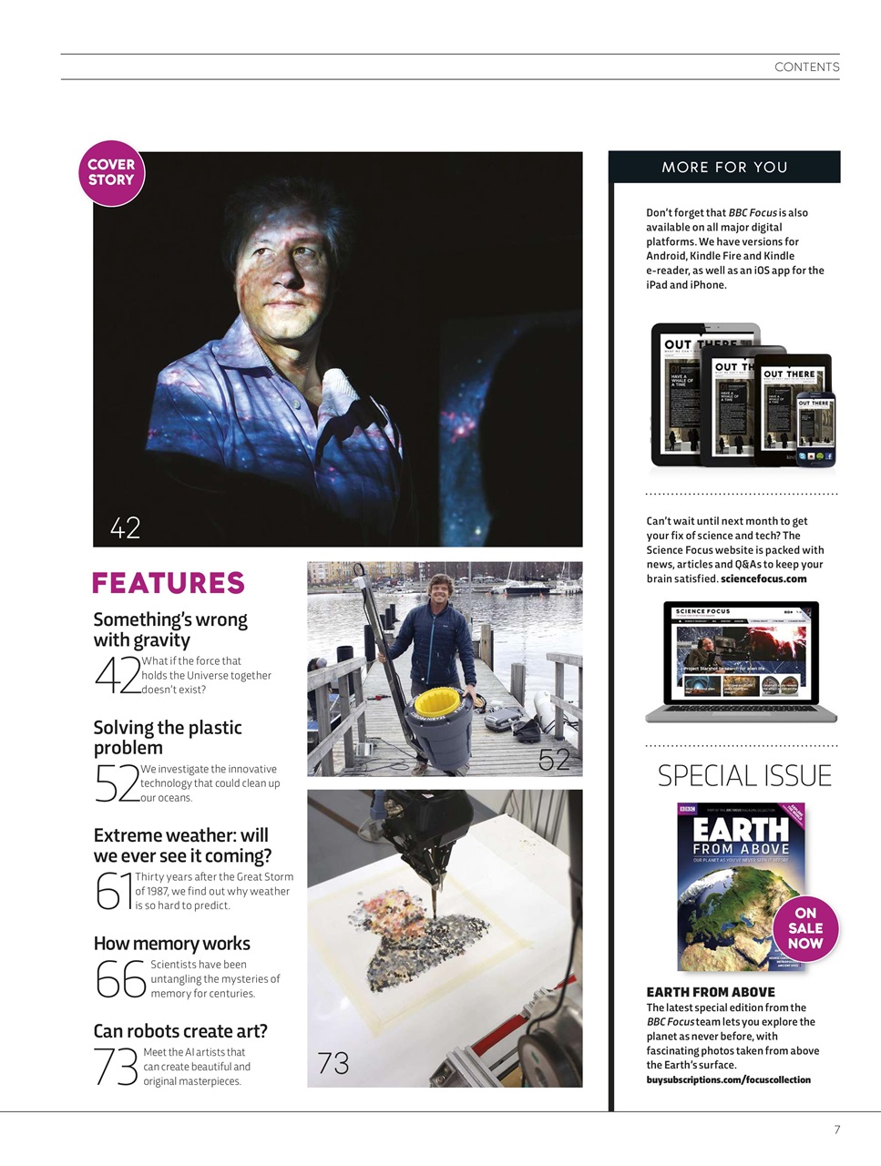 BBC Science Focus Magazine Preview Pages