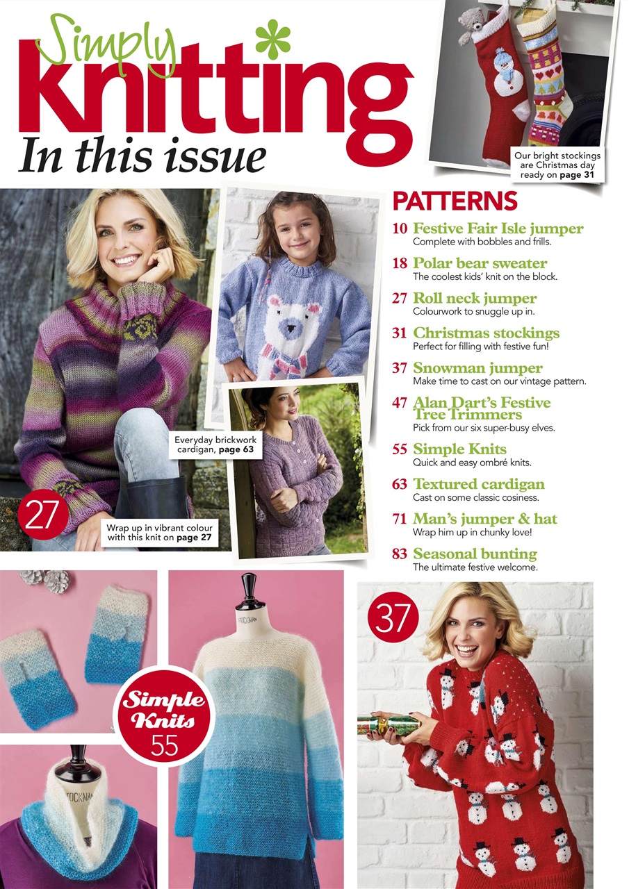 Simply Knitting Preview Pages