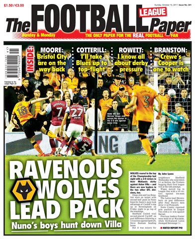 The Football League Paper issue 15th October 2017