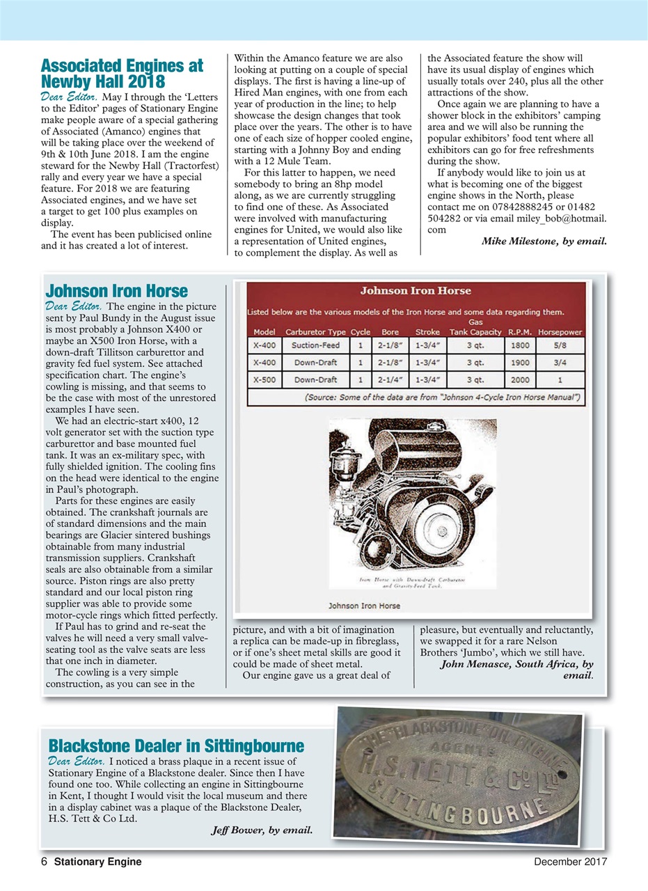 Stationary Engine Preview Pages