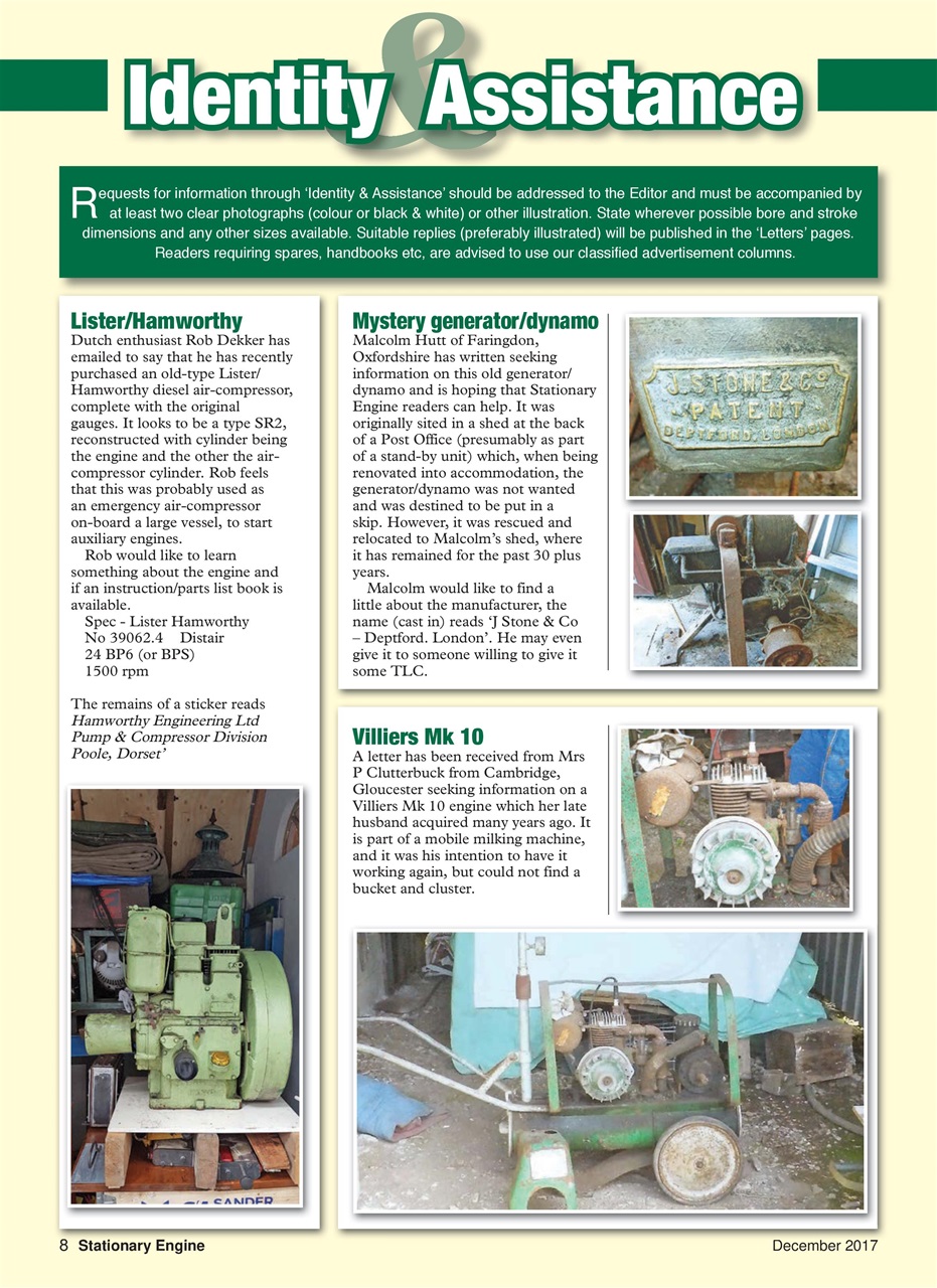 Stationary Engine Preview Pages