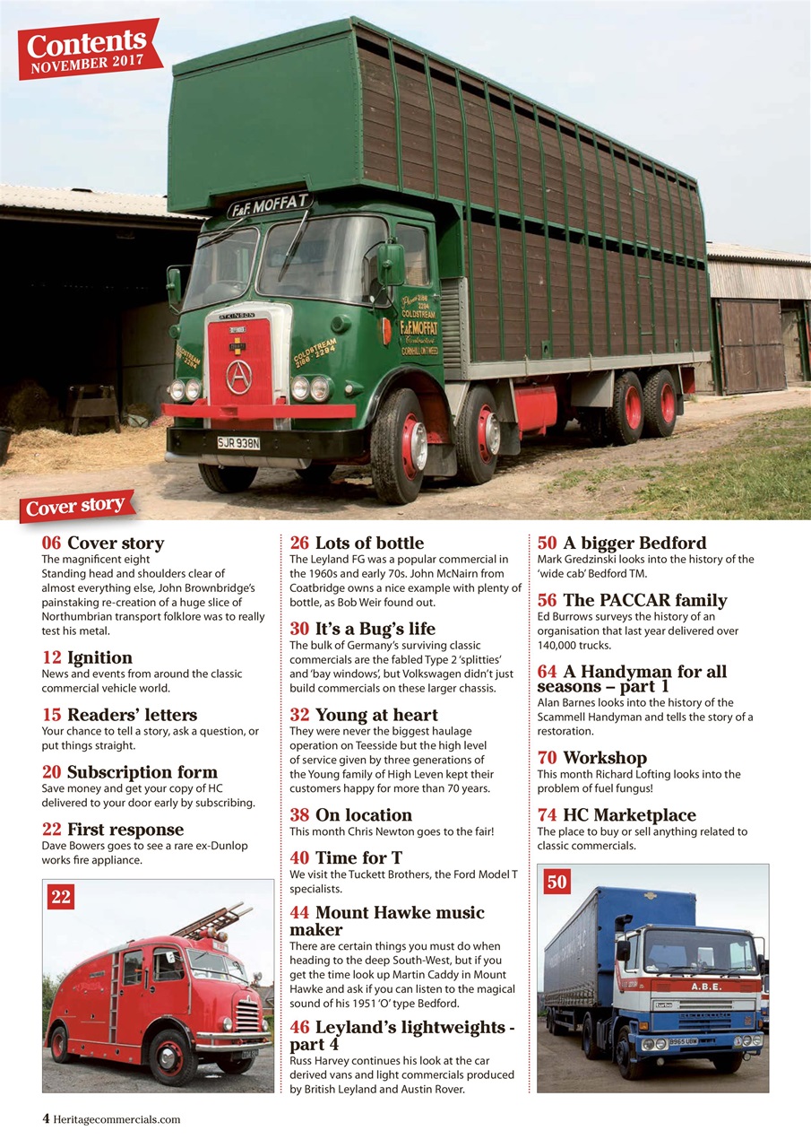 Heritage Commercials Magazine Preview Pages